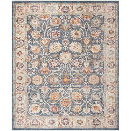 Safavieh Illusion Power Loomed Large Rectangle Area Rug, Blue and Creme - 9 x 12 ft. ILL710M-9
